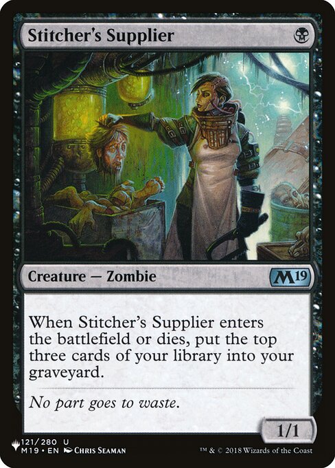 Stitcher's Supplier (M19-121) [The List]