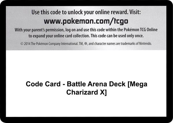 Code Card - Battle Arena Deck [Mega Charizard X] [SM Celestial Storm]