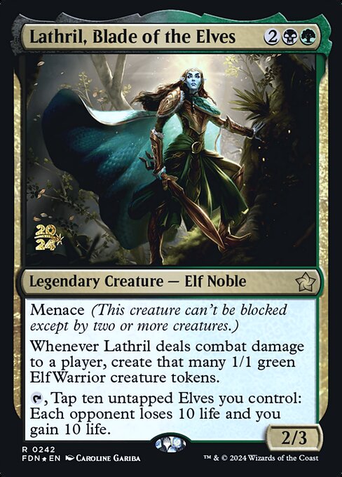 Lathril, Blade of the Elves (242s) [Foundations Promos]