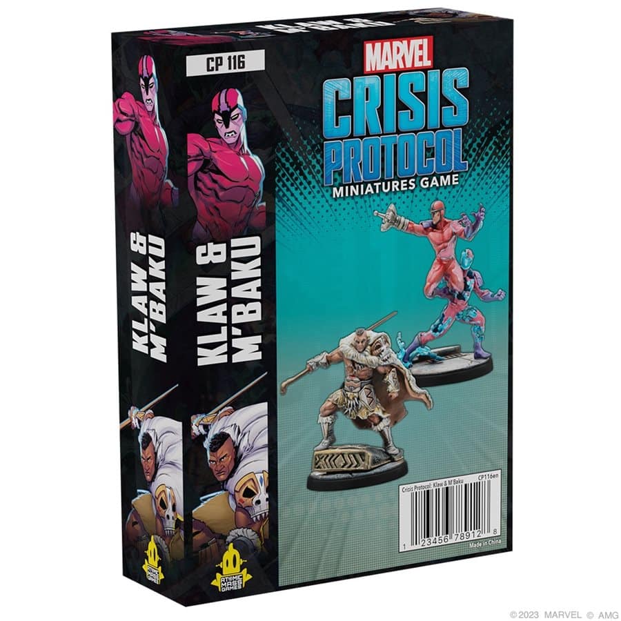 Marvel Crisis Protocol Klaw &amp; M'baku Character Pack image 0