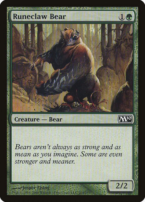 Runeclaw Bear (203) [Magic 2010]