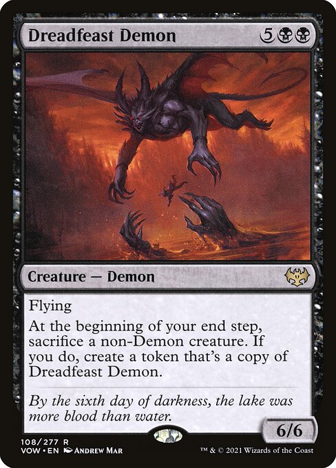 Dreadfeast Demon (108) [Innistrad: Crimson Vow]