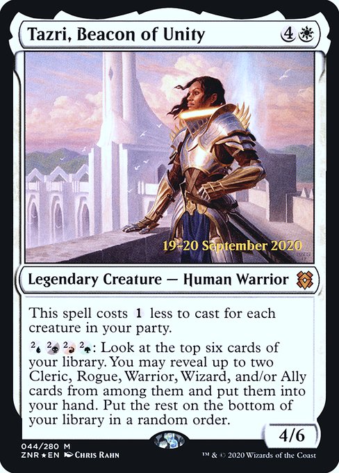 Tazri, Beacon of Unity (44s) [Zendikar Rising Promos]