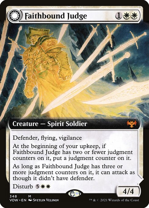 Faithbound Judge // Sinner's Judgment (348) [Innistrad: Crimson Vow] [Extended Art]