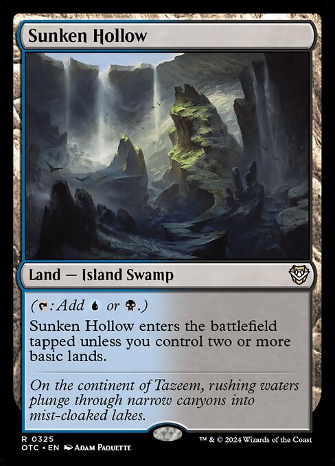 Sunken Hollow (325) [Outlaws of Thunder Junction Commander]