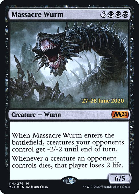 Massacre Wurm (114s) [Core Set 2021 Promos]