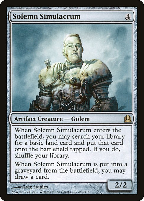 Solemn Simulacrum (262) [Commander 2011]
