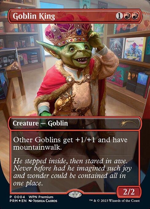 Goblin King (4) [Wizards Play Network 2024] [Borderless]