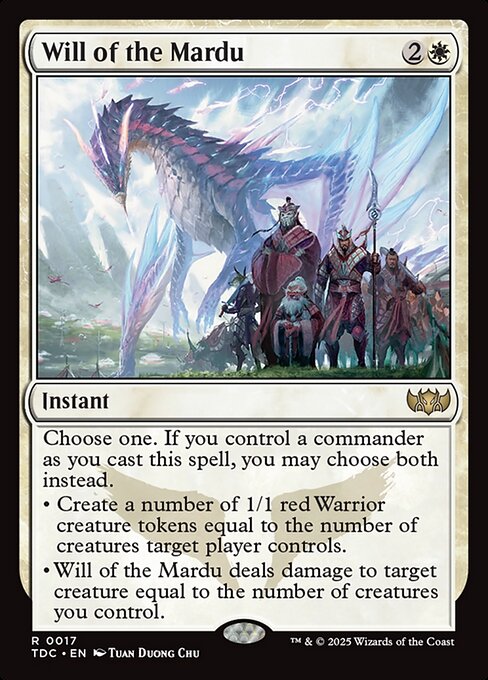 Will of the Mardu (17) [Tarkir: Dragonstorm Commander]
