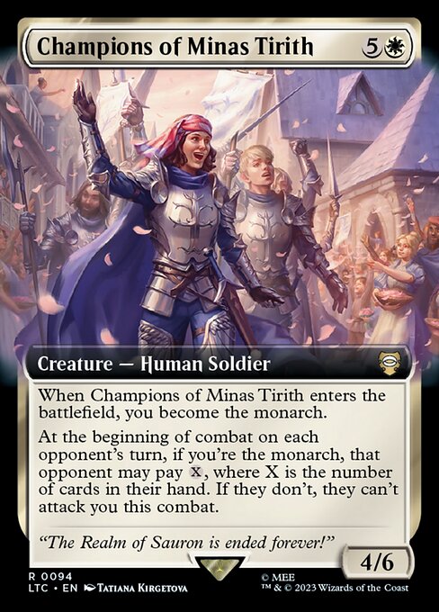Champions of Minas Tirith (94) [Tales of Middle-earth Commander] [Extended Art]