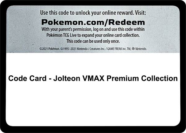 Code Card - Jolteon VMAX Premium Collection [Miscellaneous Cards and Products]