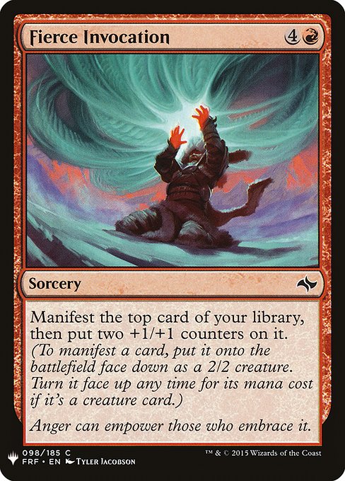 Fierce Invocation (FRF-98) [The List]