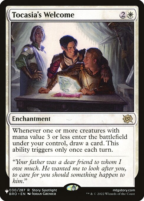 Tocasia's Welcome (BRO-30) [The List]