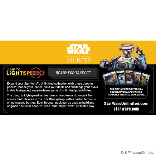 Star Wars Unlimited: Jump to Lightspeed Booster Box image 1