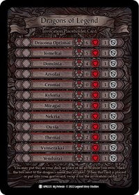 Dragons of Legend Invocation Placeholder Card (UPR225) [Uprising]