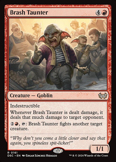 Brash Taunter (161) [Duskmourn: House of Horror Commander]
