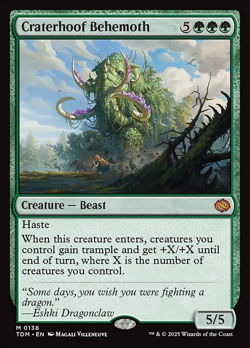 Craterhoof Behemoth (138) [Tarkir: Dragonstorm]