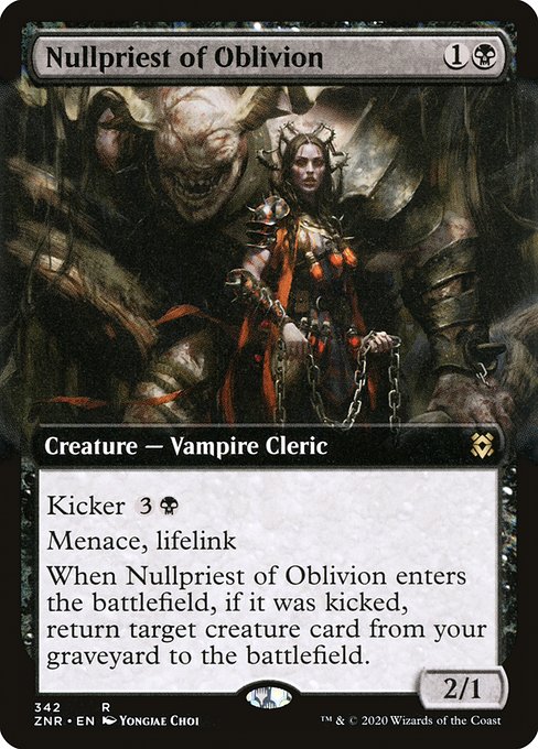 Nullpriest of Oblivion (342) [Zendikar Rising] [Extended Art]