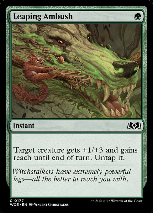 Leaping Ambush (177) [Wilds of Eldraine]