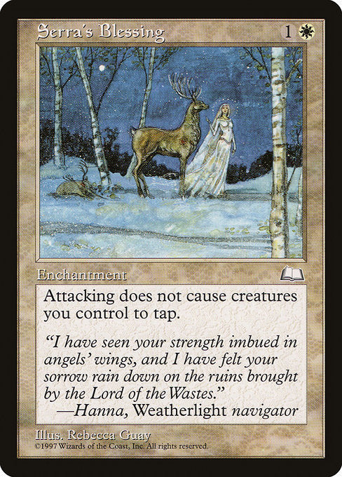 Serra's Blessing (25) [Weatherlight]