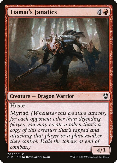 Tiamat's Fanatics (202) [Commander Legends: Battle for Baldur's Gate]