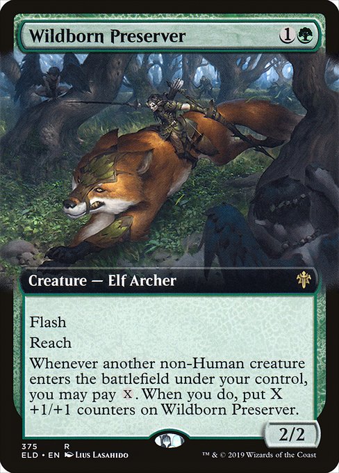 Wildborn Preserver (375) [Throne of Eldraine] [Extended Art]
