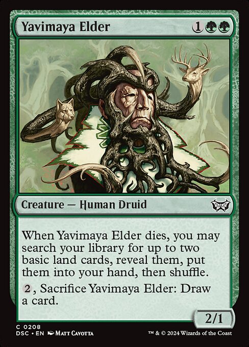 Yavimaya Elder (208) [Duskmourn: House of Horror Commander]