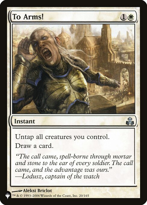 To Arms! (GPT-20) [The List]