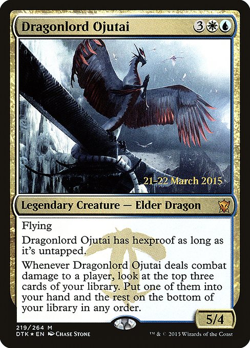 Dragonlord Ojutai (219s) [Dragons of Tarkir Promos]