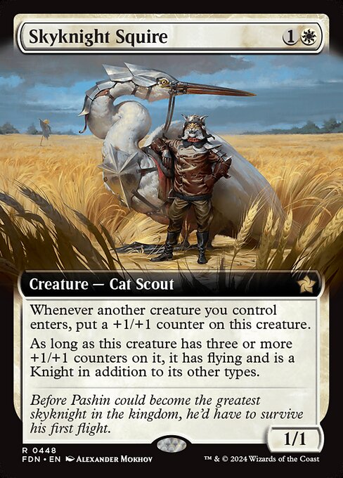 Skyknight Squire (Extended Art) (448) [Foundations]