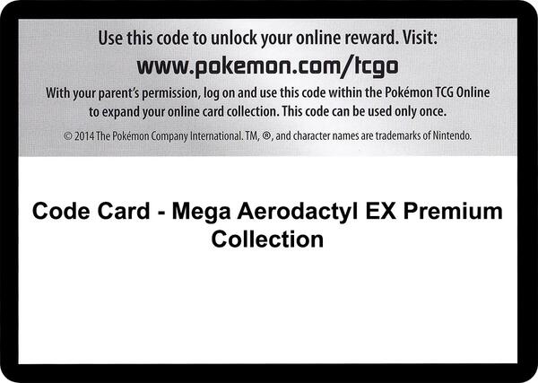 Code Card - Mega Aerodactyl EX Premium Collection [XY BREAKthrough]