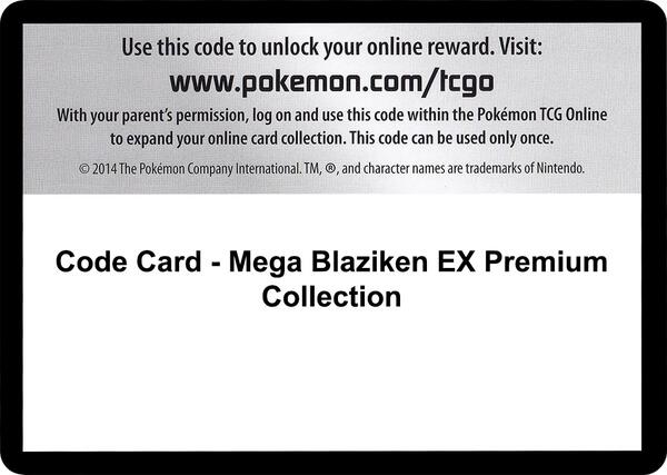 Code Card - Mega Blaziken EX Premium CollectionMega Aerodactyl EX Premium Collection [XY BREAKthrough]
