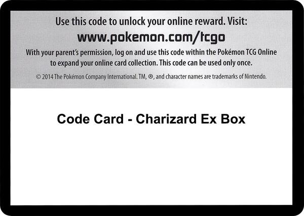 Code Card - Charizard EX Box [XY Evolutions]