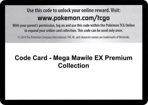 Code Card - Mega Mawile EX Premium Collection [XY Fates Collide]