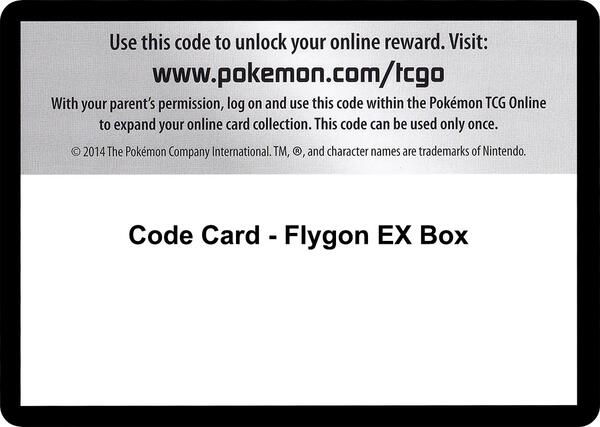 Code Card - Flygon EX Box [XY Primal Clash]