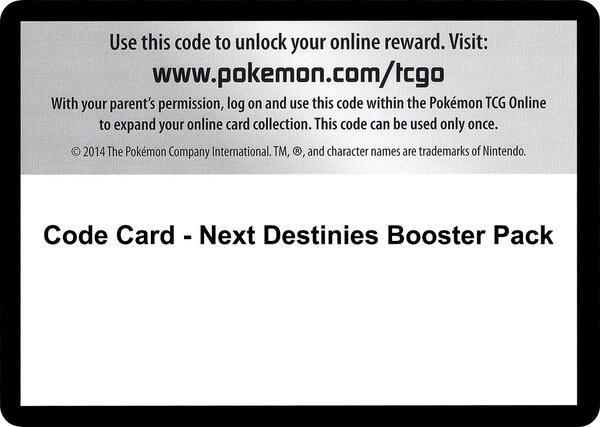 Code Card - Next Destinies Booster Pack [Next Destinies]