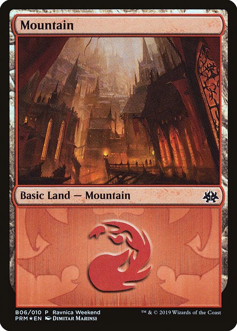 Mountain (B06) [RNA Ravnica Weekend]
