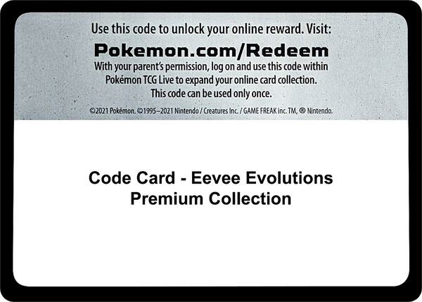 Code Card - Eevee Evolutions Premium Collection [Miscellaneous Cards and Products]