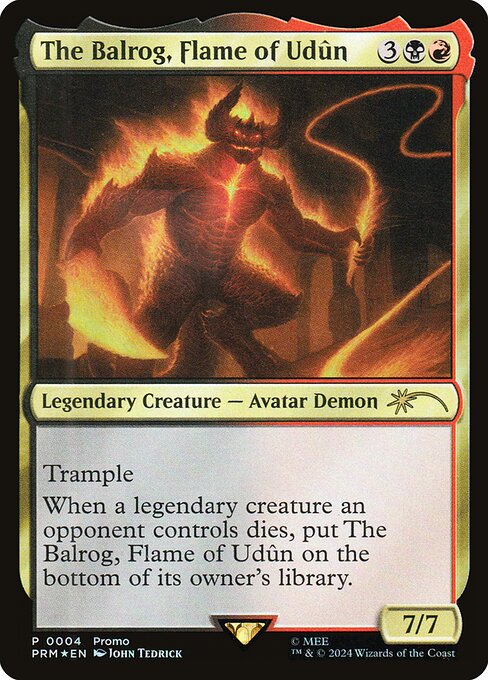 The Balrog, Flame of Udûn (4) [Tales of Middle-earth Deluxe Commander Kit]