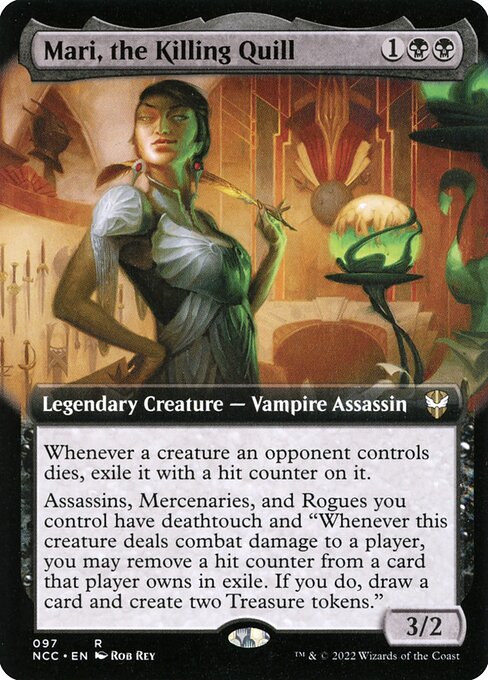 Mari, the Killing Quill (97) [New Capenna Commander] [Extended Art]
