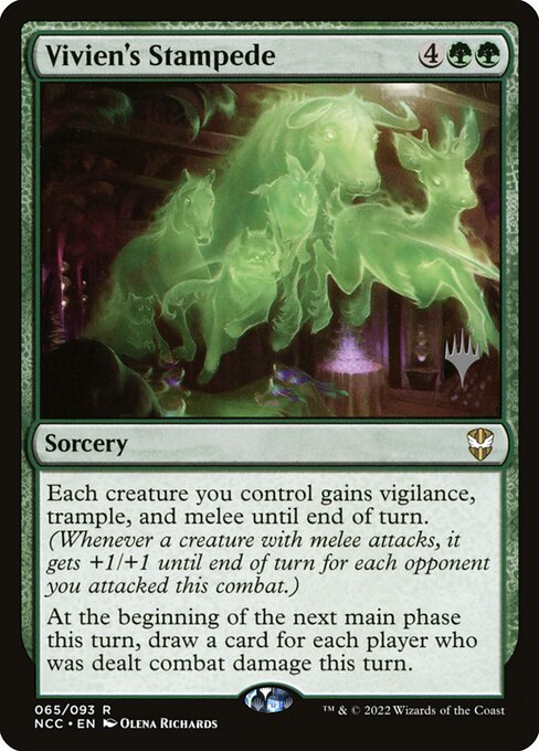Vivien's Stampede (65p) [New Capenna Commander Promos]
