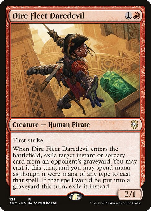 Dire Fleet Daredevil (121) [Forgotten Realms Commander]