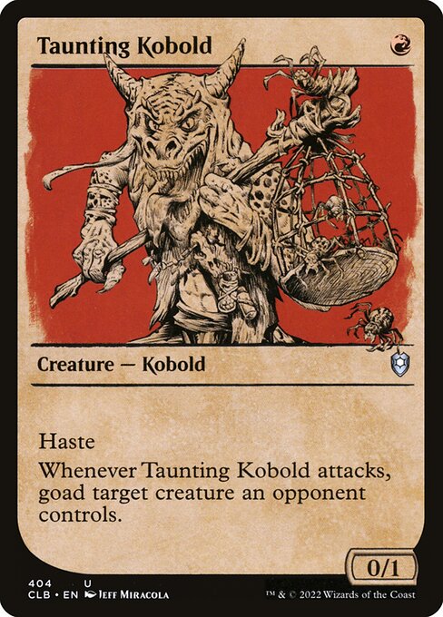 Taunting Kobold (404) [Commander Legends: Battle for Baldur's Gate] [Showcase]