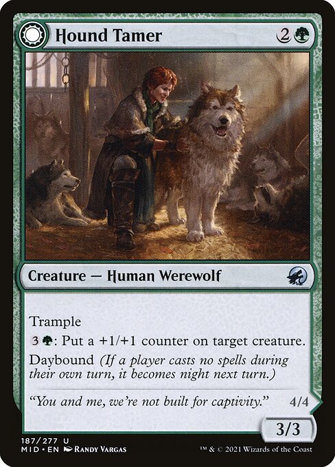 Hound Tamer // Untamed Pup (187) [Innistrad: Midnight Hunt]