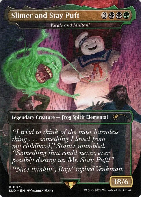Slimer and Stay Puft - Yargle and Multani (Rainbow Foil) (872) [Secret Lair Drop]