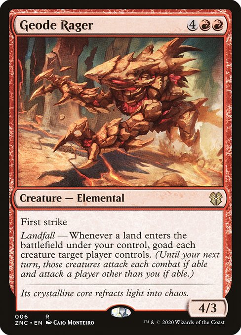 Geode Rager (6) [Zendikar Rising Commander]