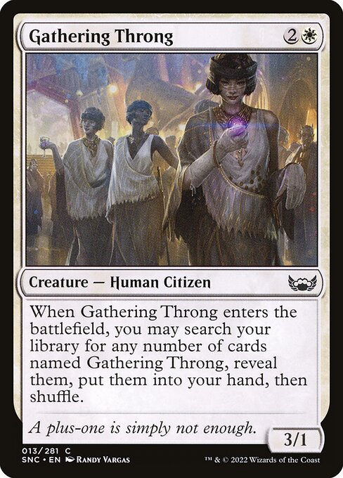 Gathering Throng (13) [Streets of New Capenna]