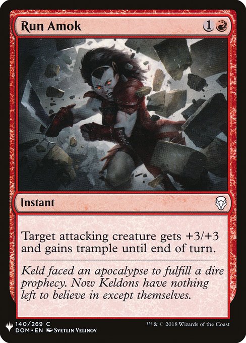 Run Amok (DOM-140) [The List]