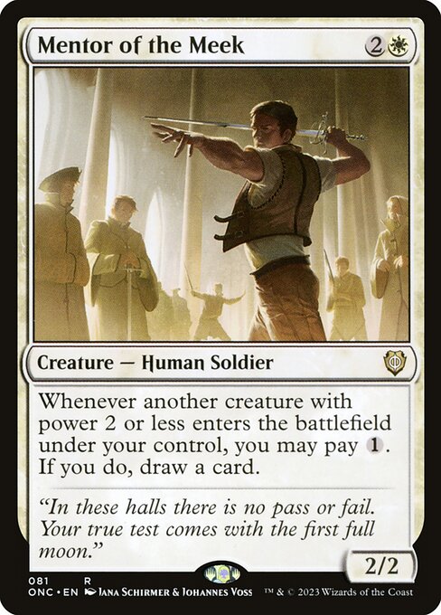 Mentor of the Meek (81) [Phyrexia: All Will Be One Commander]