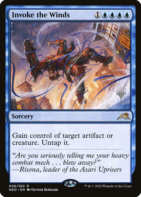 Invoke the Winds (58p) [Kamigawa: Neon Dynasty Promos]